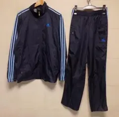 アディダス CLIMAPROOF　裏メッシュ　ネイビー上下セット M