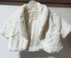 半袖カーディガン 白