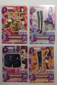 アイカツカード4枚セット 紫吹蘭