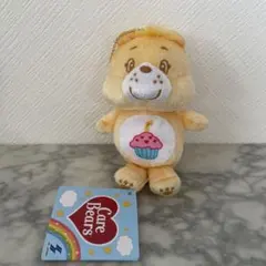新品　ケアベア　お座りマスコット　オレンジ　カップケーキ　ぬいぐるみ