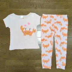 carter's カニ柄 パジャマ 4t