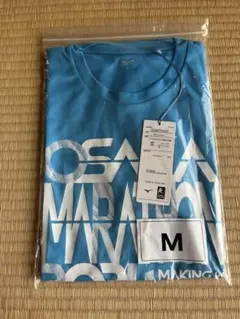 新品 Mizuno 大阪マラソン ランニングTシャツ ライトブルー Mのサムネイル