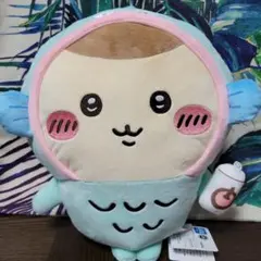 ちいかわ×サンリオキャラクターズ　BIGぬいぐるみ　くりまんじゅう　ハンギョドン