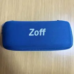 Zoff メガネケース 青