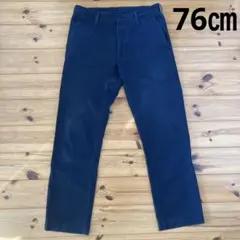 ユニクロ チノパン ネイビー　W76cm 股下71cm ノータックチノ メンズ