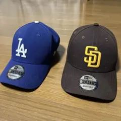 LA & SD ロゴ ベースボールキャップ 2点セット