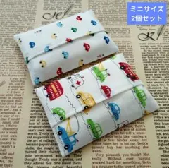 子供用ミニティッシュケース はたらく車 働く車 男児 2個セット ハンドメイド➀