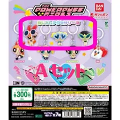 残り1セット★Ａセット★【パワーパフガールズ】ガチャ　めじるしアクセサリー2
