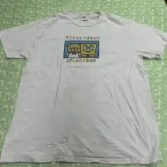 Teddy Fresh スポンジボブ コラボ Tシャツ ホワイト L