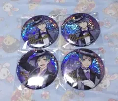 ツイステ　缶バッジ　アズール　ジェイド　フロイド