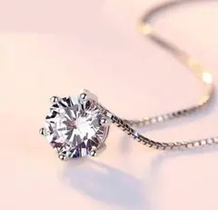 高級モアサナイト使用 シルバー925 ハイグレード ネックレス 人エダイヤモンド