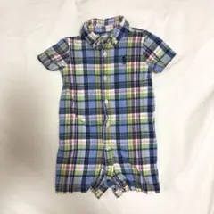 ポロラルフローレン チェックロンパース