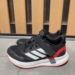 adidas キッズスニーカー ブラック/レッド サイズ31