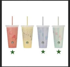 スタバ　ミステリーカラーチェンジングリユーザブルコールドカップ　3色