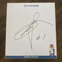 上沢直之　北海道日本ハムファイターズ サイン入り色紙 上沢直之 北海道日本ハムファイターズ サイン入り色紙 - メルカリ