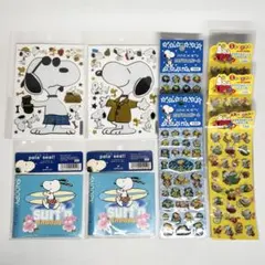 【未使用品】SNOOPY　スヌーピー　シール　レトロ　9点　まとめ売り