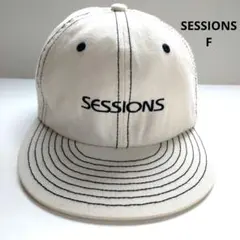 SESSIONS セッションズ ベースボールキャップ コットン100% 白 Fのサムネイル
