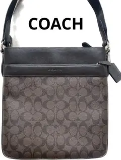 コーチ　PVC　ショルダーバッグ シグネチャー　チャールズ