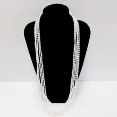 ❣️真珠　淡水パール　5連　ネックレス 　シルバー❣️結婚式　入学式　七五三