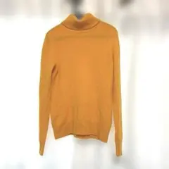 AKASHIMAYA カシミヤ 長袖セーター S イエロー