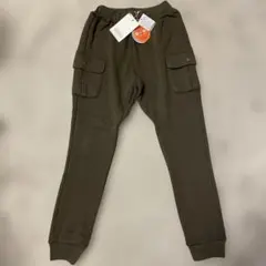 新品未使用★BREEZE★裏起毛ボトムス★140ダークグリーン