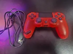 SONY DualShock4 デュアルショック4 レッド USB付き 箱なし
