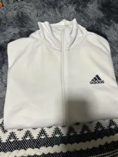 ⁠【美品】adidas アディダス トラックジャケット 白 O（XL相当）