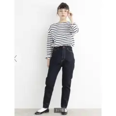 即購入◎ my fav セルビッチ ストレッチ デニム ゆるスリムパンツ 36のサムネイル