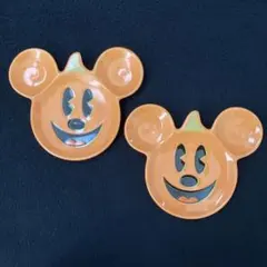 ディズニー ハロウィン スーベニアプレート 2010年 ミッキーマウス 2枚