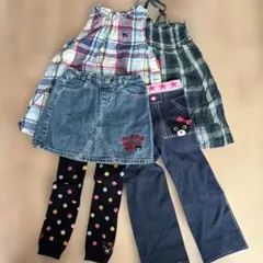 ミキハウス / ダブルB ワンピースなど5点　80〜100㎝