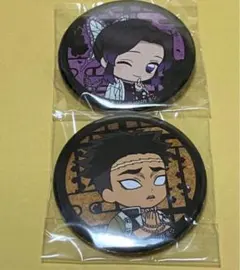 悲鳴嶼行冥　胡蝶しのぶ　缶バッジ　鬼滅の刃