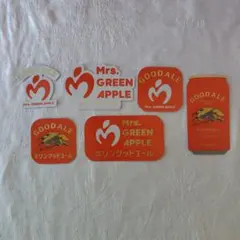 KIRIN グッドエール Mrs.GREEN APPLE ステッカー　6種