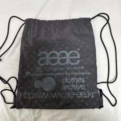 新品】韓国 aeae エーイーエーイー ドット 黒 ブラック リュック