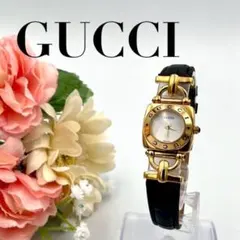 1014 新品電池/ベルト GUCCI グッチ 6300L ホースビット 腕時計のサムネイル
