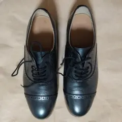無印良品　レースアップシューズ　レディース　靴　ブラック　オールシーズン