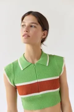 Urban Outfitters BDG ジップアップポロセーターのサムネイル