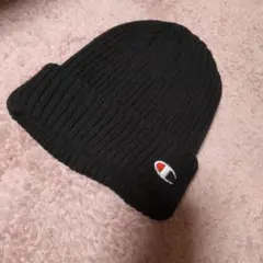 Champion ブラック ニット帽 サイズ56.5-58.5cm
