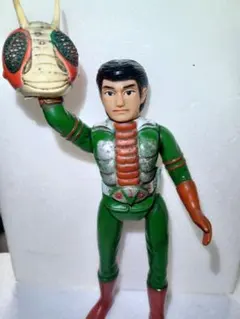 希少)仮面ライダーV3 旧バンダイ 面取れ ソフビ - メルカリ