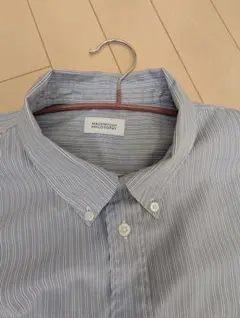 限定ほぼ新品マッキントッシュ ストライプ 長袖オーバーサイズボタンダウン 伊勢丹