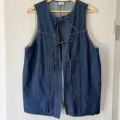 新作　ニコアンド　アソートフロントリボンベスト