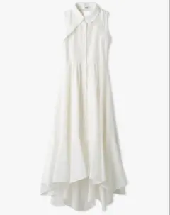 SNIDEL イレヘムシャツワンピース　ホワイト 00