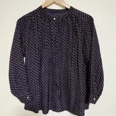 grove ネイビー系パターン長袖シャツ