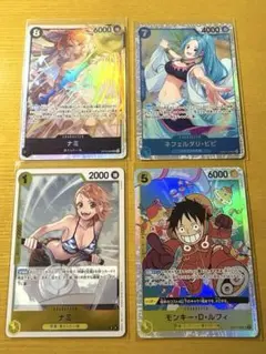 ONE PIECE 神の島の冒険 ナミ SR OP15-086、他3枚