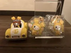 TWICE ジヒョ　プルバックカーガチャ、ビスケットチャーム3点セット②