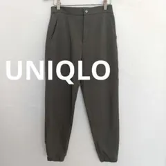 ユニクロ ドレープジョガーパンツ S カーキ オフィスカジュアル 美脚　楽ちん