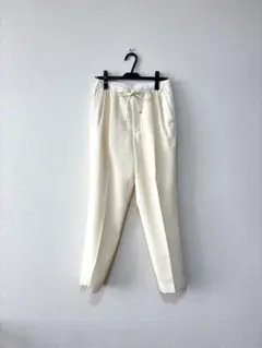 美品♡ Drawer シルク　パンツ　ドゥロワー　ウエストゴム　アイボリー系 2025年最新】drawer パンツの人気アイテム - メルカリ