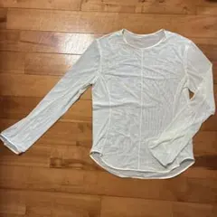 ユニクロ×マメクロゴウチ　シアークルーネック　長袖カットソー