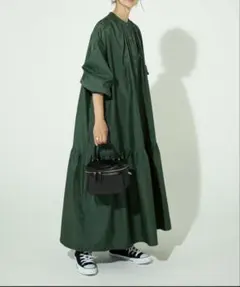 CORNERS by KR マキシ丈シャツワンピース