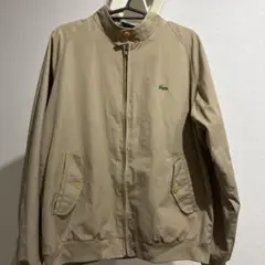 新品タグ付/L ラコステ　スイングトップ　ブラック　ダブルジップ　ワニ刺繍ロゴ 新品タグ付/L ラコステ スイングトップ ブラック ダブルジップ