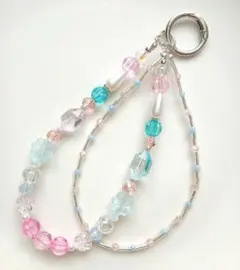 【No.273】ビーズストラップ　ハンドメイド　スマホ　携帯　アクセサリー